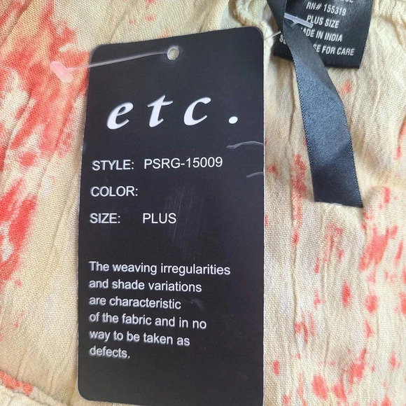 ETC by Lazy Daisy Casual Palazzo Pants Women's Plus Size One Size Pull On Boho - Picture 8 of 8